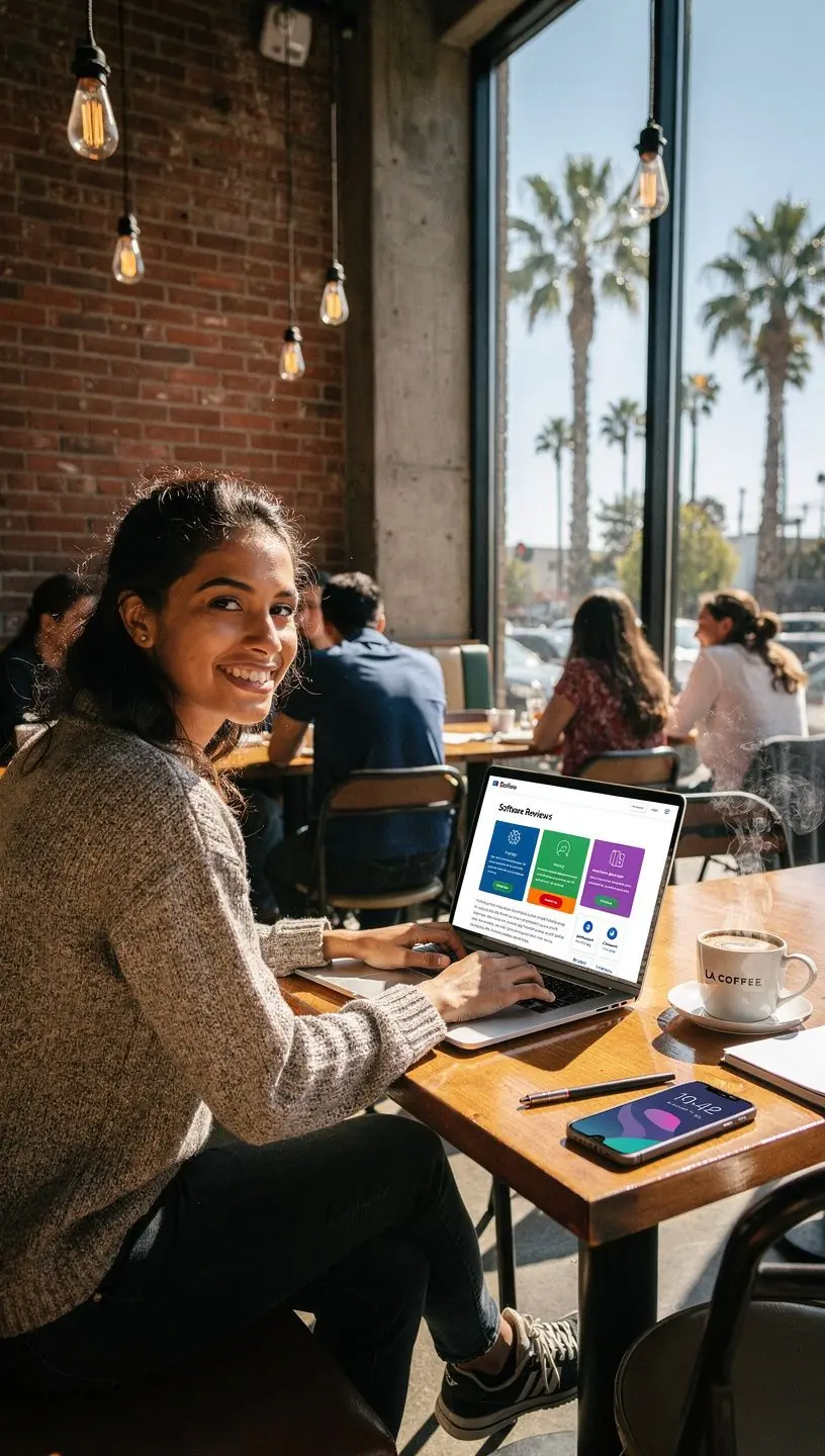 Hands typing on a keyboard with assistive technology features visible on the monitor.